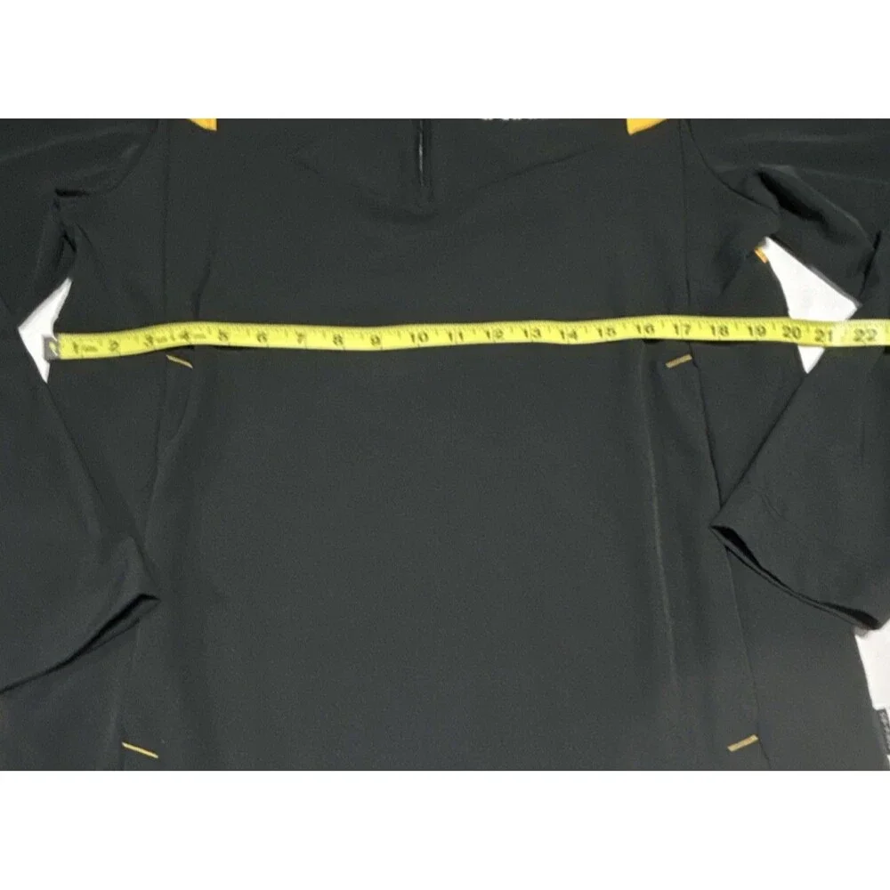 Nike NFL Pittsburgh Steelers 1/4 Zip Pullover Jacket Black/Gold Size S